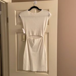 Aritzia wilfred cut out dress white. Size S